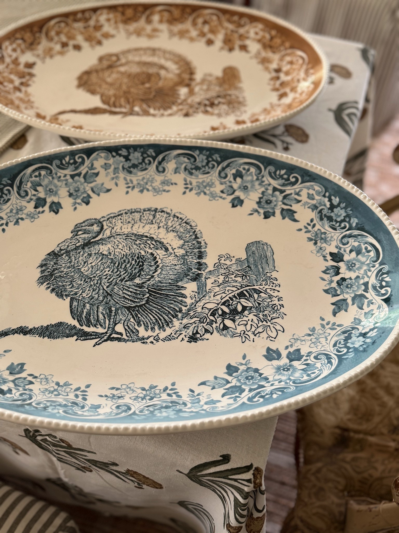 Cozy cottage farmhouse turkey platters on major sale now! 

#LTKSeasonal #LTKSaleAlert #LTKHome