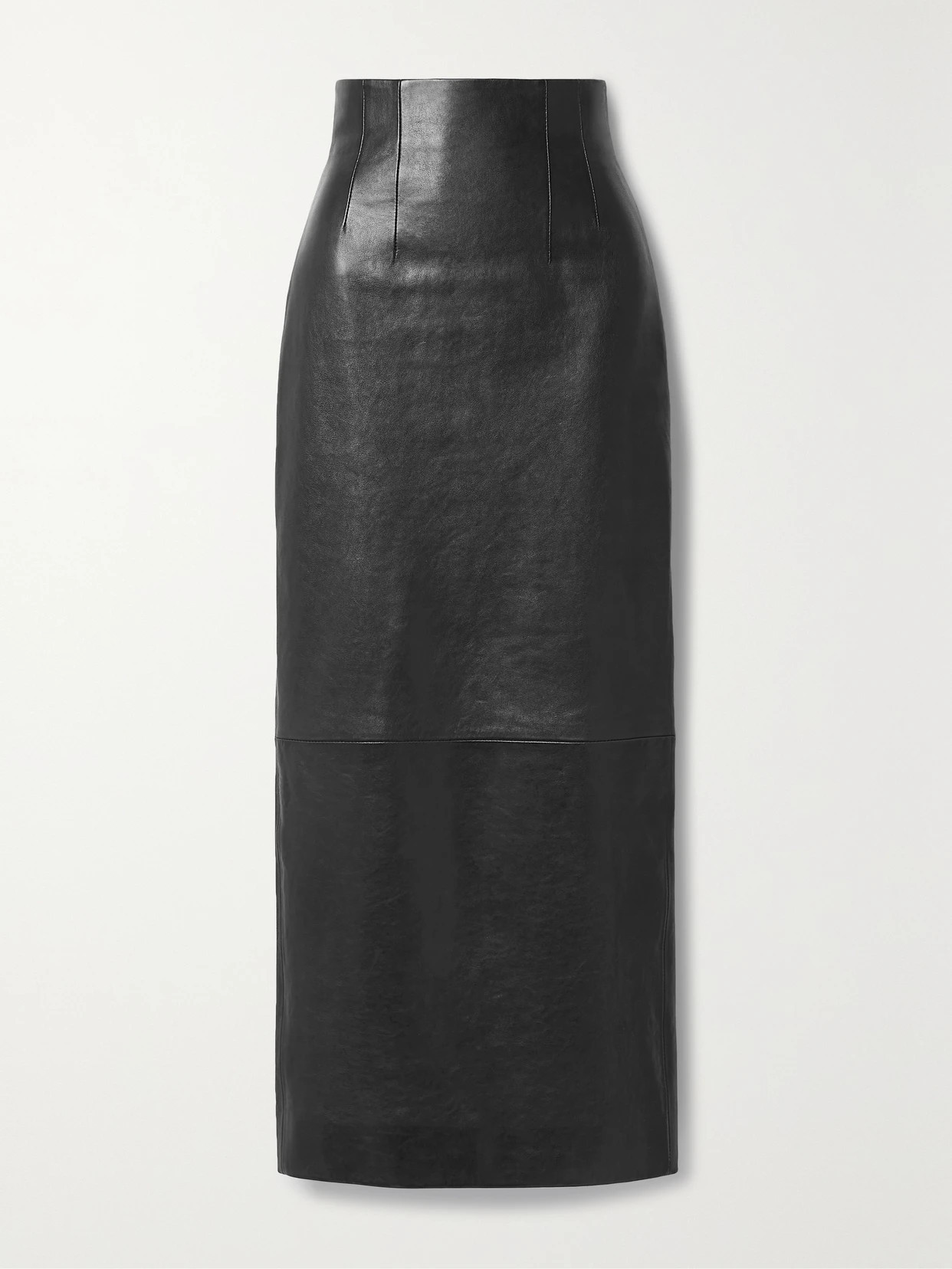 KHAITE - Loxley Leather Maxi Skirt - Black | NET-A-PORTER (US)