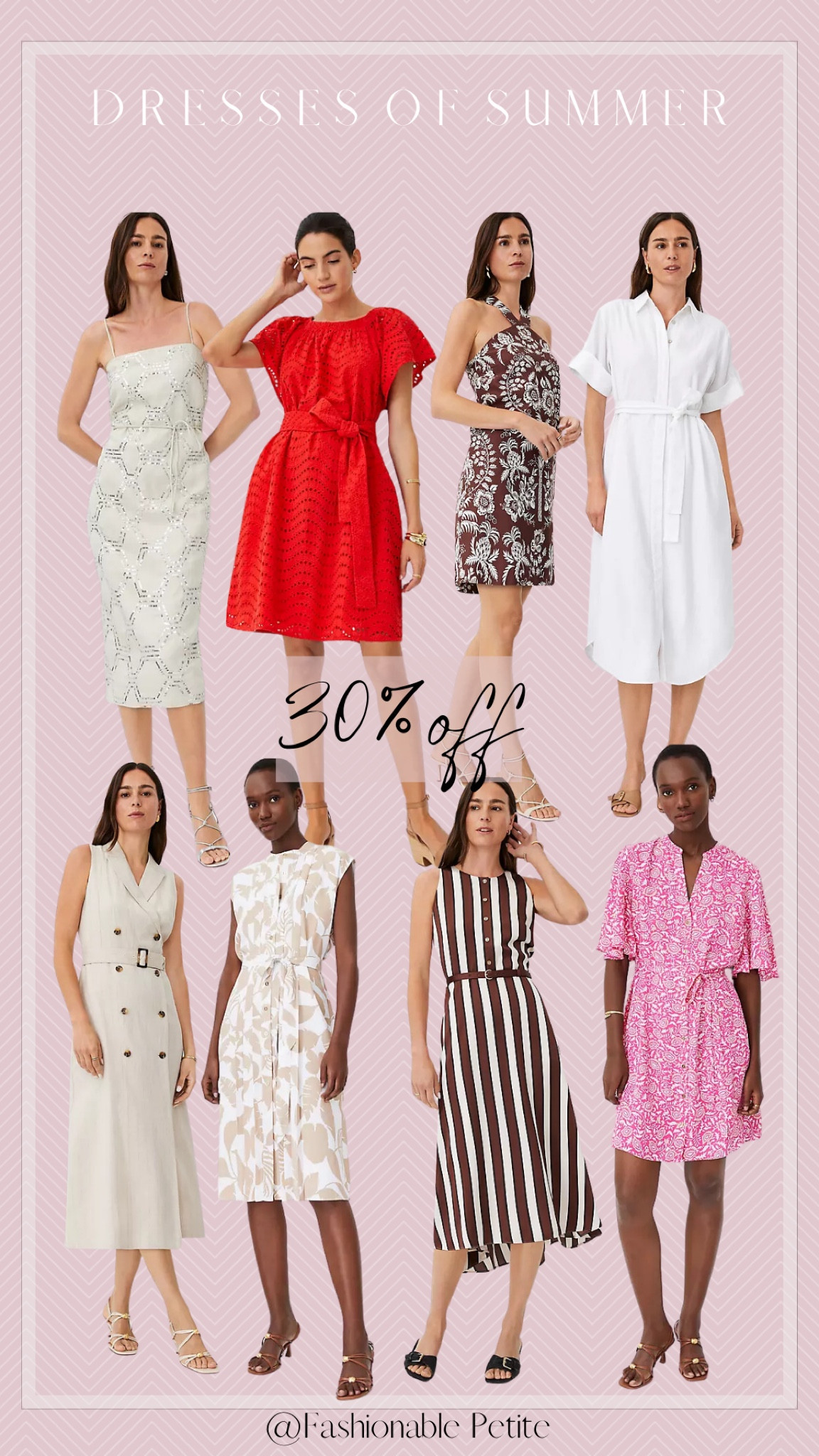 Summer dresses for work or date night! All petite except for the shimmer dress. 
Summer dress. Summer outfit. Date night. White dress. Linen dress. Vacation outfit. Petite dress. 

#LTKSaleAlert