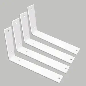WINKER Shelf Bracket 10 Inch Heavy Duty White Brackets for Shelves Corner L Bracket for Wall Shel... | Amazon (US)