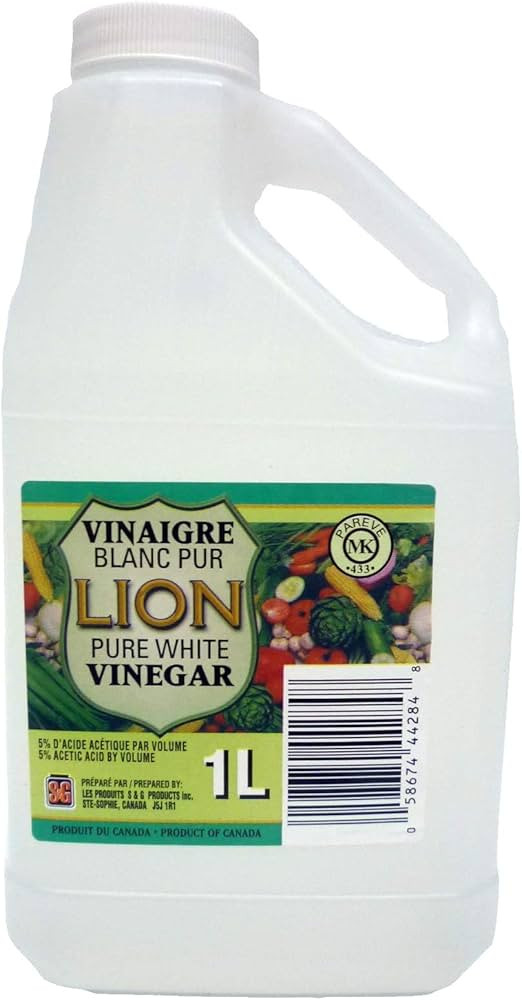 LION Pure White Vinegar 1L Per Jug, 1 Liter | Amazon (CA)