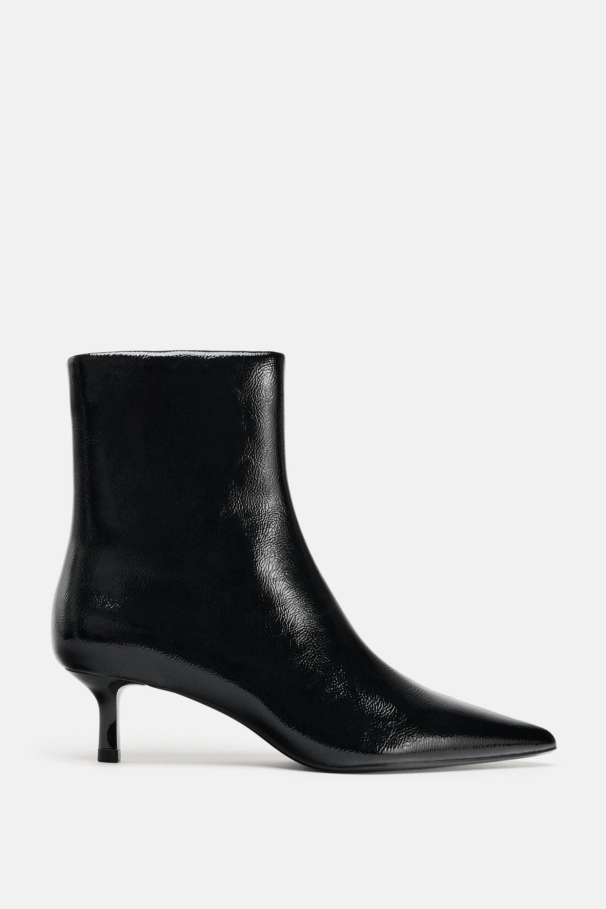 KITTEN HEEL ANKLE BOOTS | Zara UK