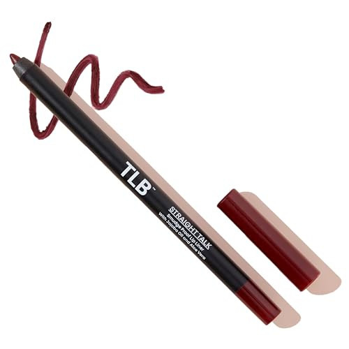 The Lip Bar - Lip Liner, Straight Talk (Burgundy) - High Pigment & Super Creamy - Smudge Proof & Water Resistant - Jojoba Oil, Aloe Vera, Coconut Oil, & Vitamin E - Vegan & Cruelty Free - .042 oz | Amazon (US)