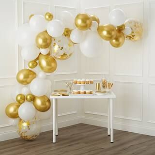 10ft. Gold & White Balloon Garland by Celebrate It™ | Michaels Stores