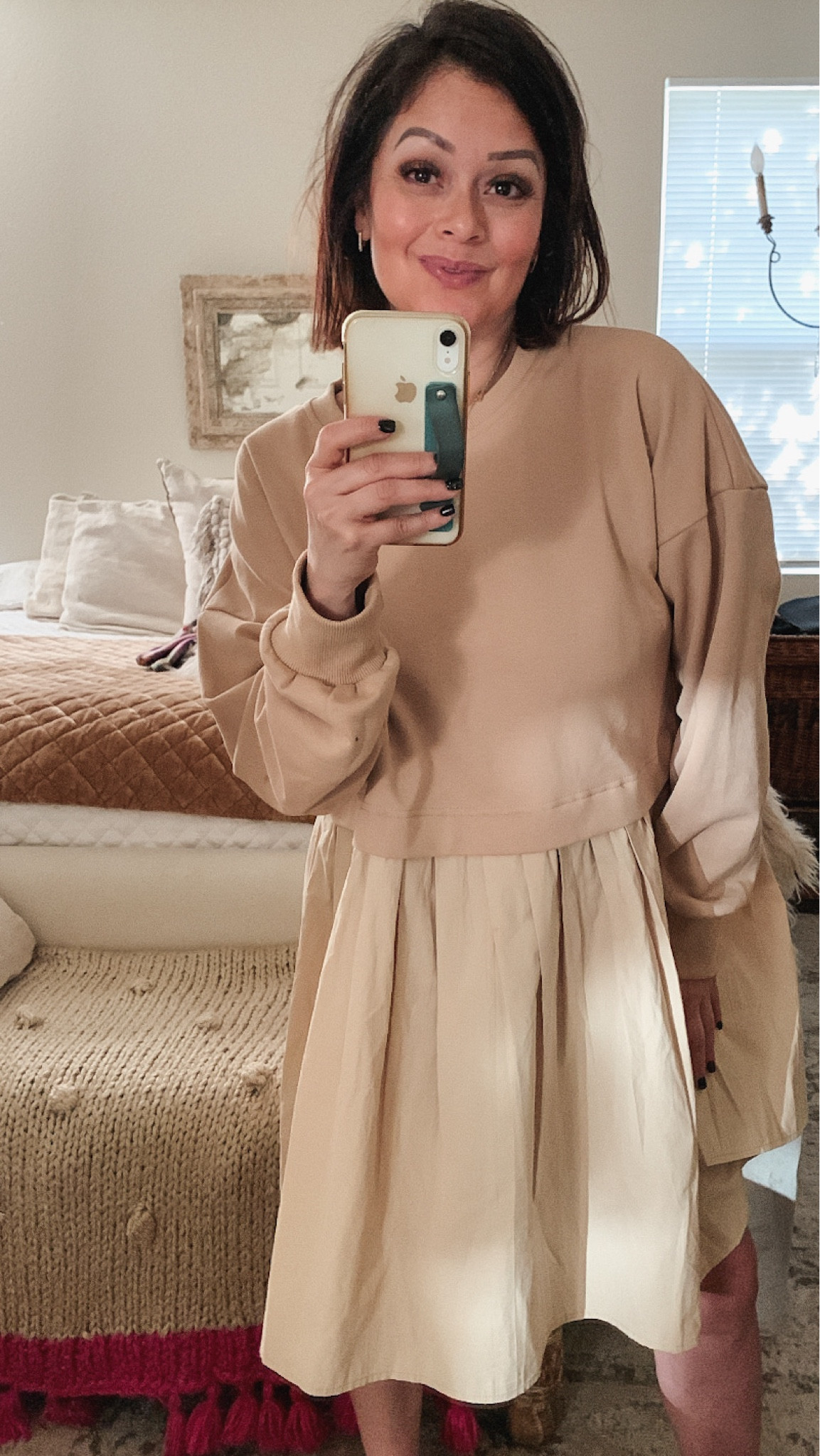 The best dress! So comfortable & cozy. I love to wear it a bit loser fit, I size up to a medium.

#falldress
#bumpfriendly
#sweatshirtdress

#LTKStyleTip #LTKFindsUnder100 #LTKFindsUnder50