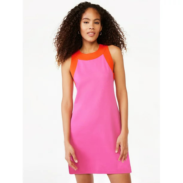 Free Assembly Sleeveless Wide Strap Mini Dress, Sizes XS-XXXL | Walmart (US)