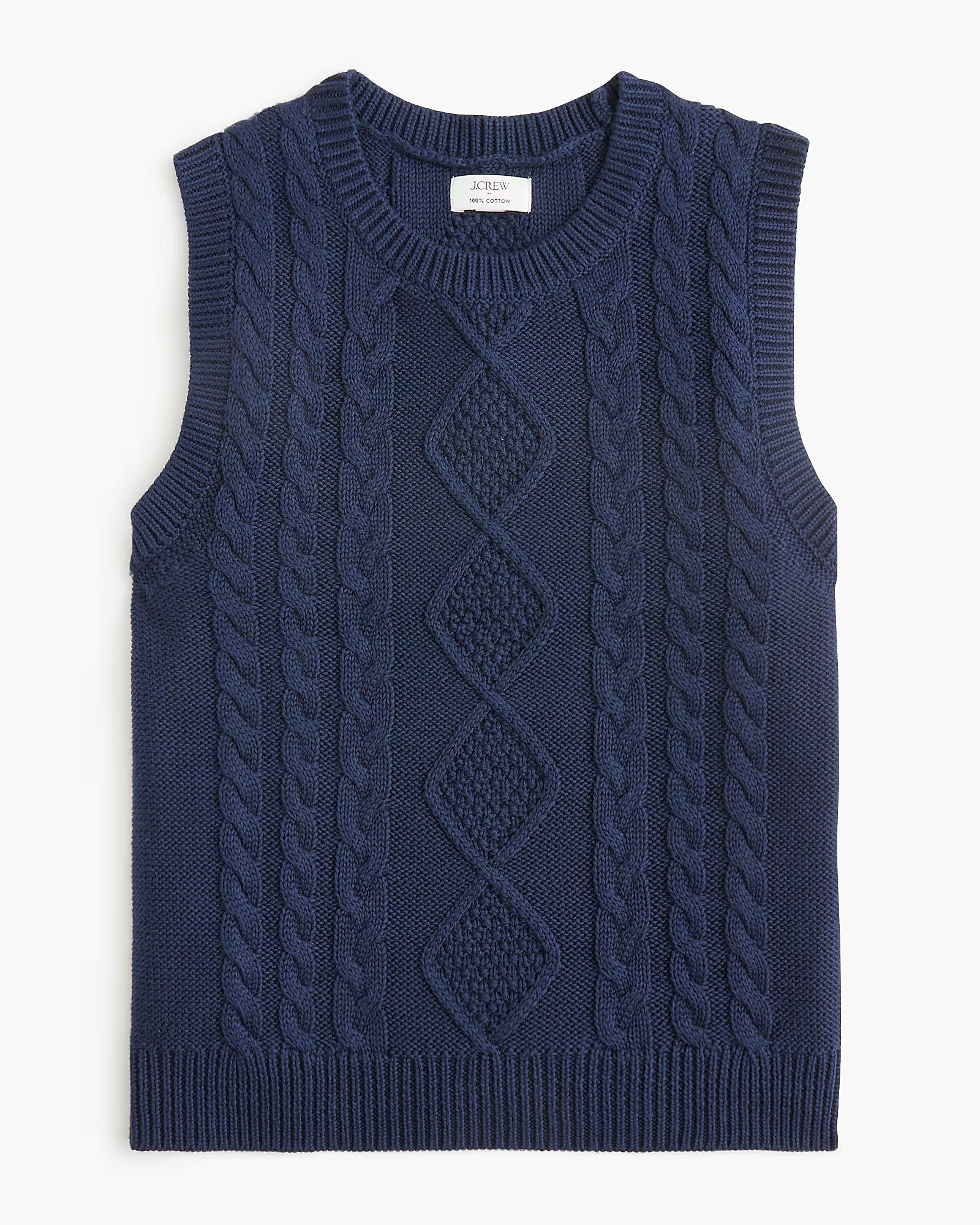 Cable-knit sweater-vest | J.Crew Factory