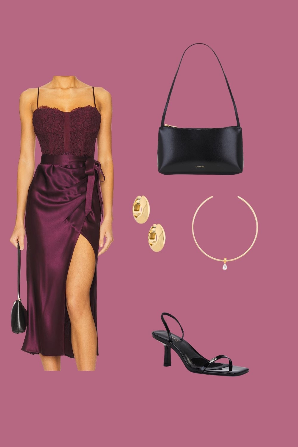 Wedding Guest Dress
Turn heads in this stunning burgundy satin and lace dress, styled with black strappy heels, a classic shoulder bag, and gold jewelry. Perfect for a wedding guest outfit, cocktail party look, or any formal evening event. Save this elegant outfit idea for timeless fashion inspiration! ✨


#LTKSeasonal #LTKStyleTip #LTKU