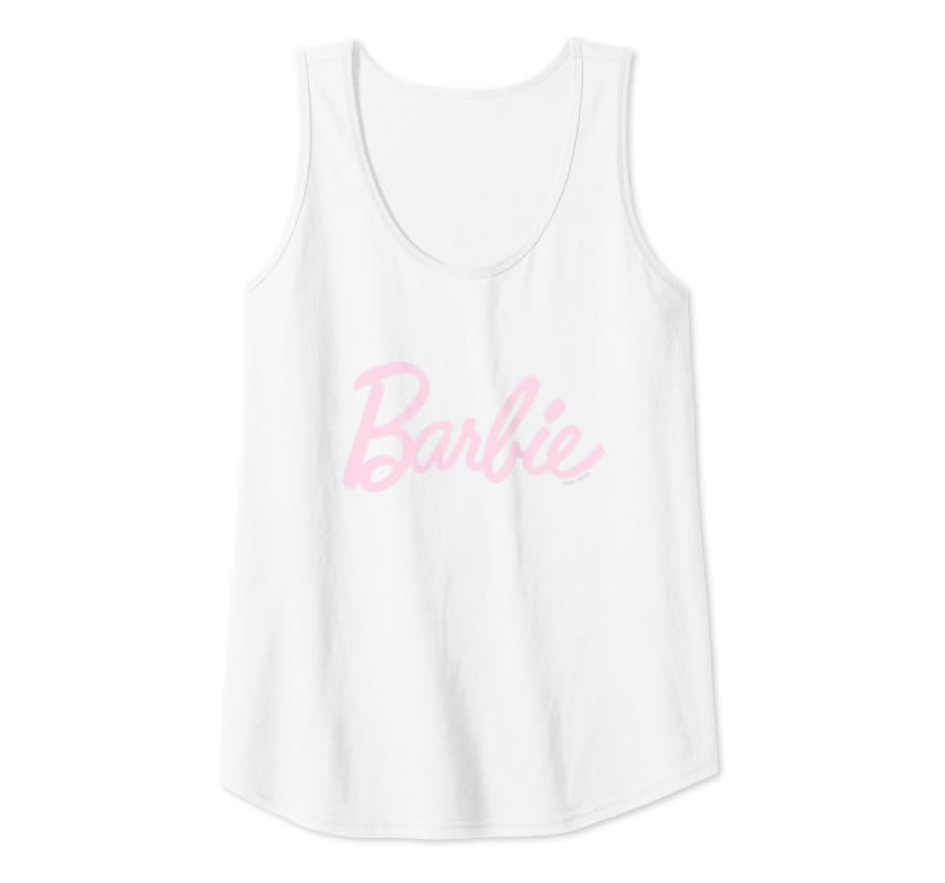 Barbie - Light Pink Barbie Logo Tank Top | Amazon (US)