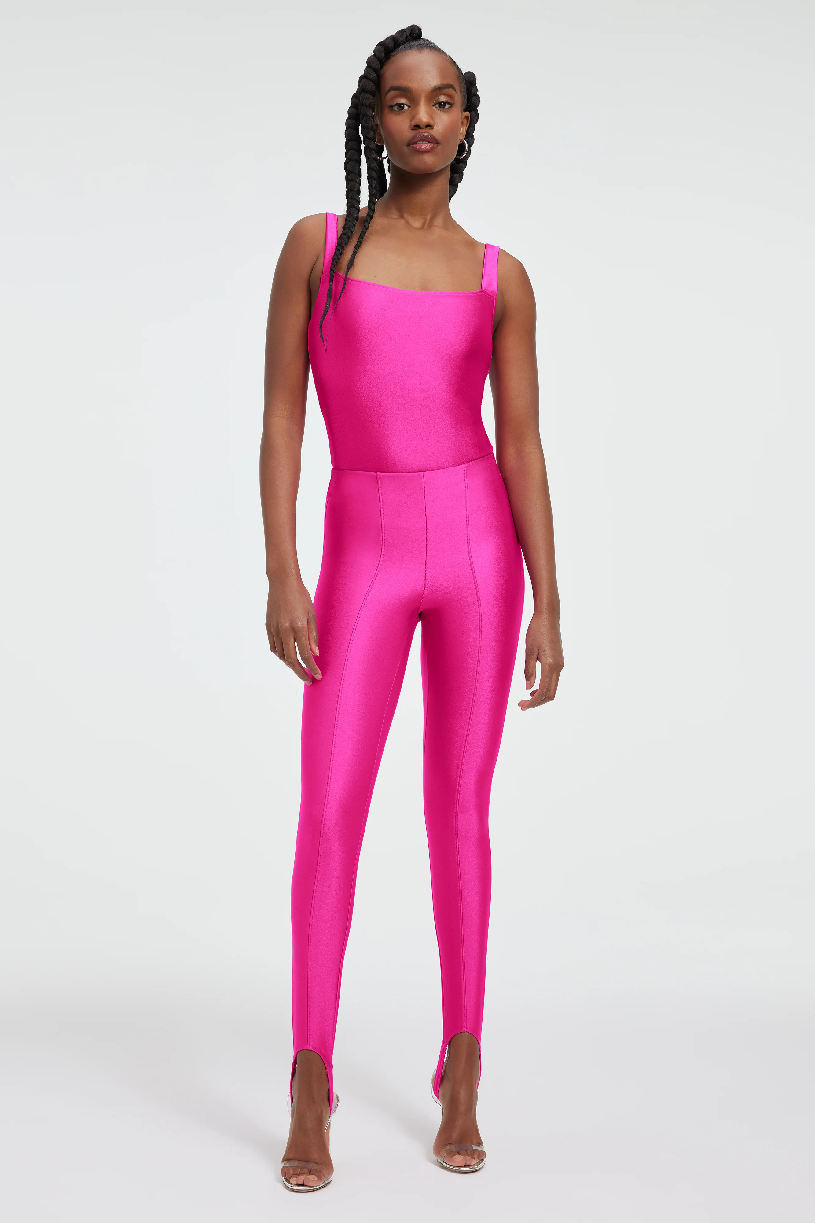 COMPRESSION SHINE STIRRUP PANTS | Good American