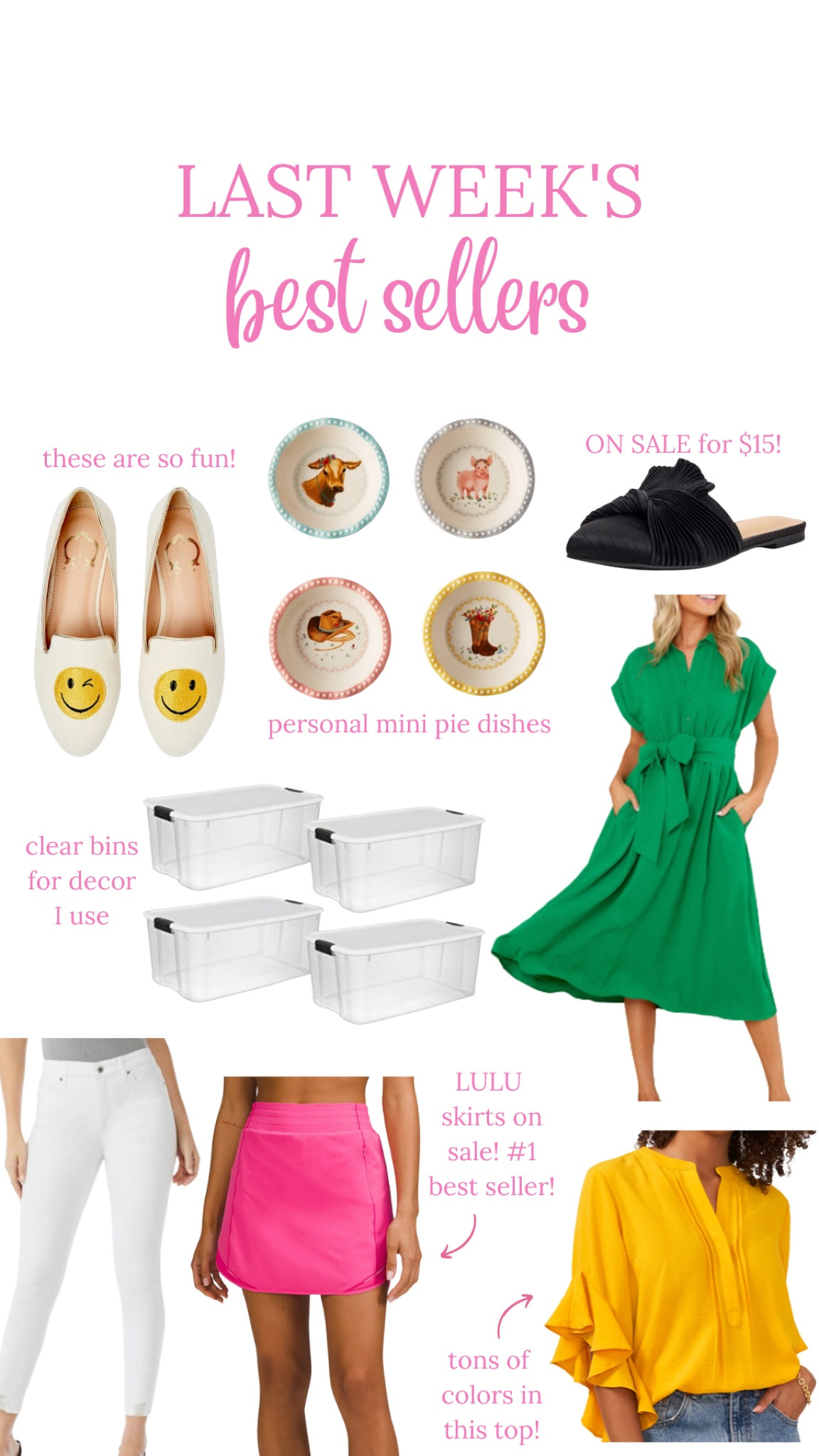 Last week’s best sellers 


#LTKunder100 #LTKsalealert #LTKhome