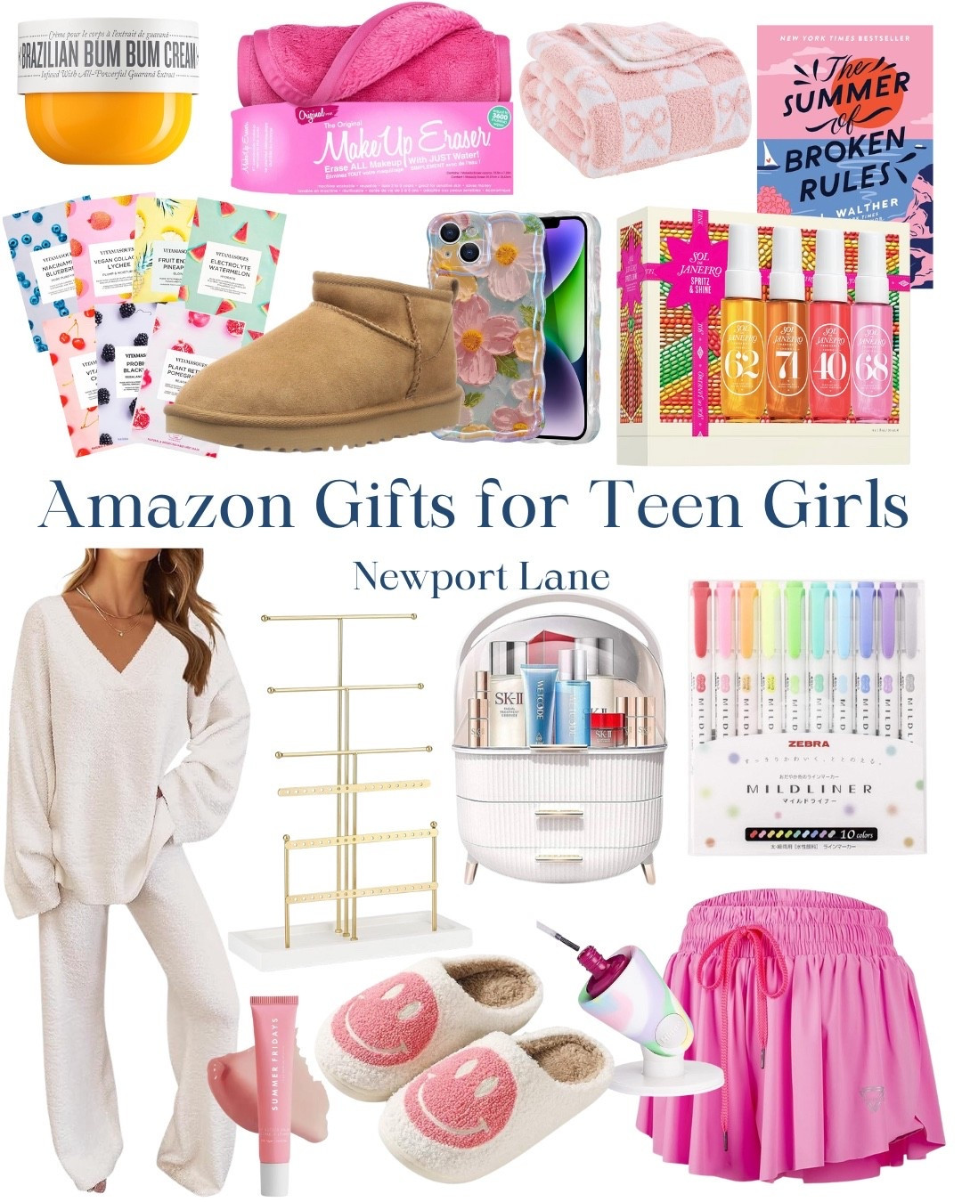 This gift guide is packed with all the trendy, cozy, and aesthetic essentials your teen daughter is wishing for! She'll love these luxurious lounge wear, skincare essentials, a chic jewelry stand, and many more.
teen girl gifts, cozy vibes, self care routine, beauty reco, teen style, holiday gifting, book reco, journaling finds 

#LTKGiftGuide #LTKFindsUnder50 #LTKHome