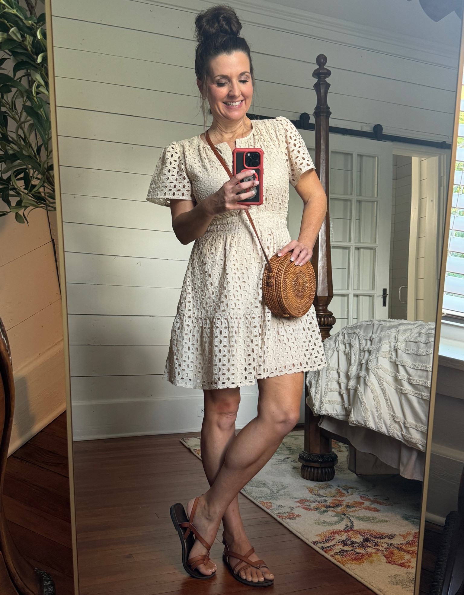 Cute early fall dress. Wearing a size small and fits true to size. Multiple colors available. Eyelet style. Sunday brunch dress. This dress is adorable and also perfect for date night  

#LTKFallSale #LTKStyleTip #LTKFindsUnder50