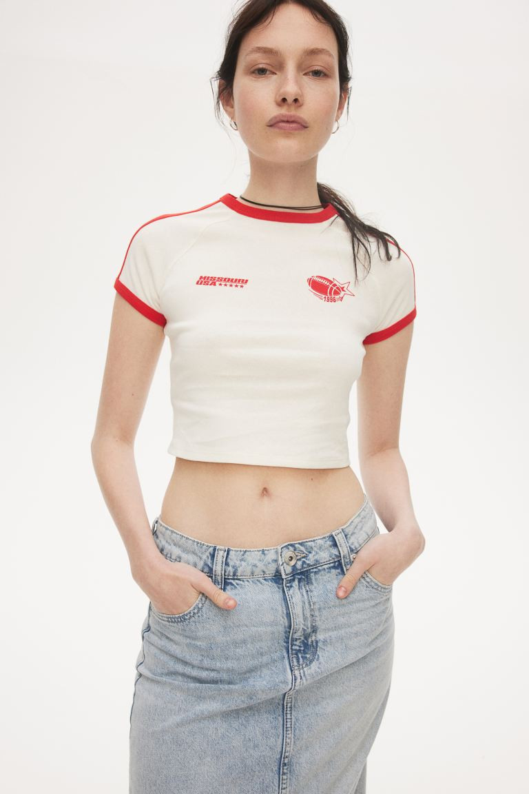 Motif-detail T-shirt | H&M (US + CA)