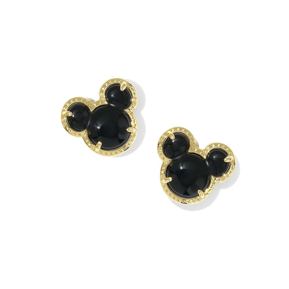 Mickey Mouse Icon Curved Stone Stud Earrings by Kendra Scott Official shopDisney | Disney Store