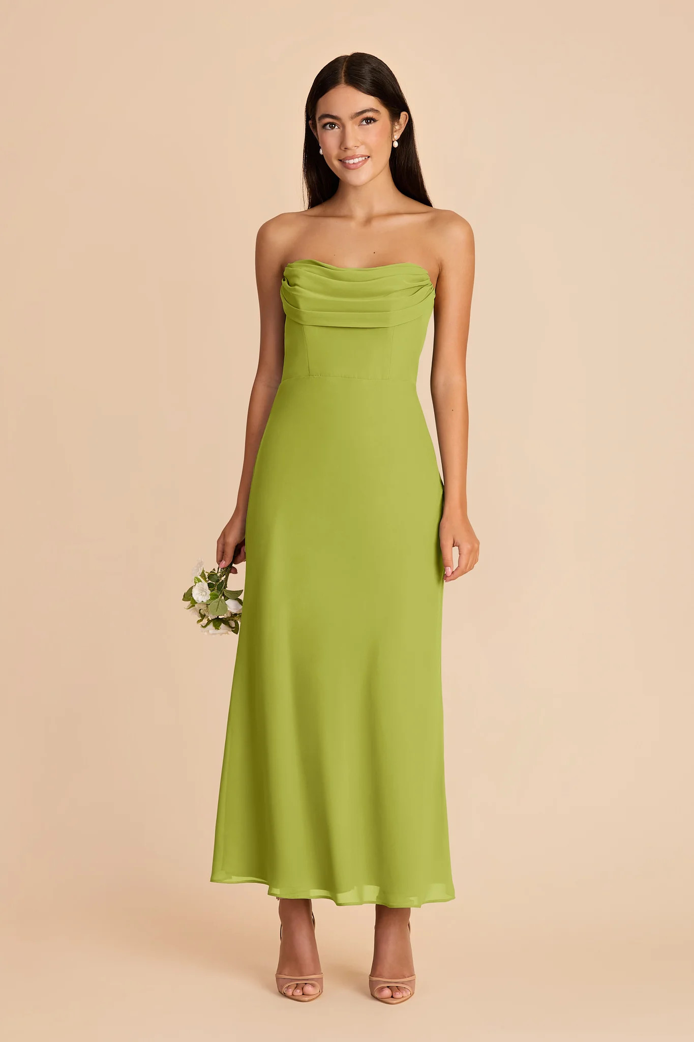 Mischa Chiffon Dress - Matcha | Birdy Grey | Birdy Grey
