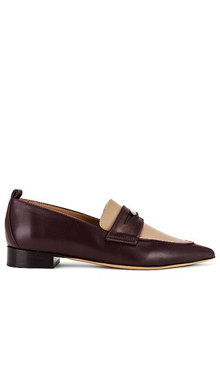 Penelope Loafer in Burgundy & Taupe | Revolve Clothing (Global)