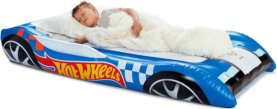 Hot Wheels & FUNBOY Kids Sleepover Bed & Air Mattress. Perfect for Sleepovers. Includes Carrying ... | Amazon (US)