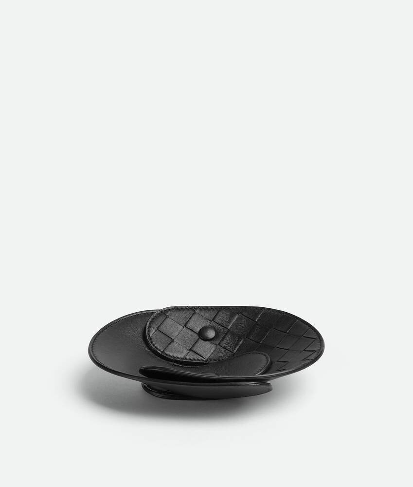 Interlocking Leather Tray - S | Bottega Veneta