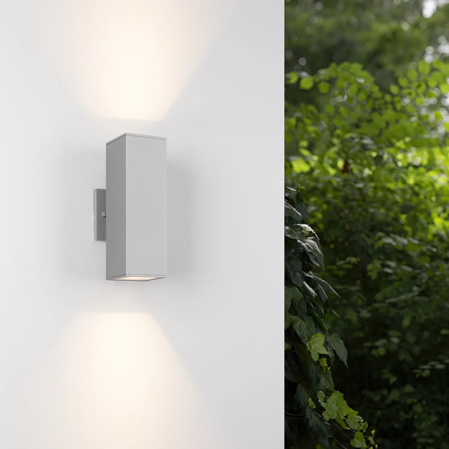 Alvisa Outdoor Wall Light in 2 Lights with Aluminum (Set of 2) | Wayfair North America