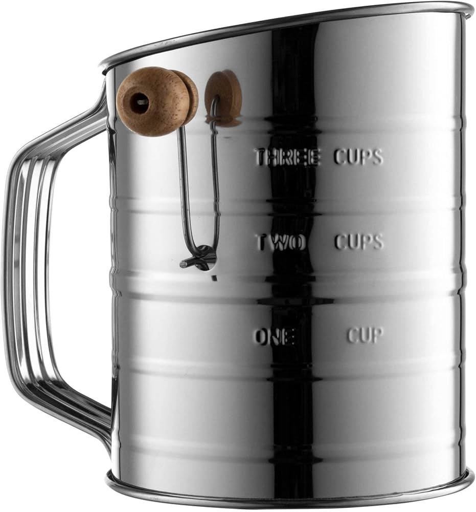 Bellemain Stainless Steel 3 Cup Flour Sifter | Amazon (US)