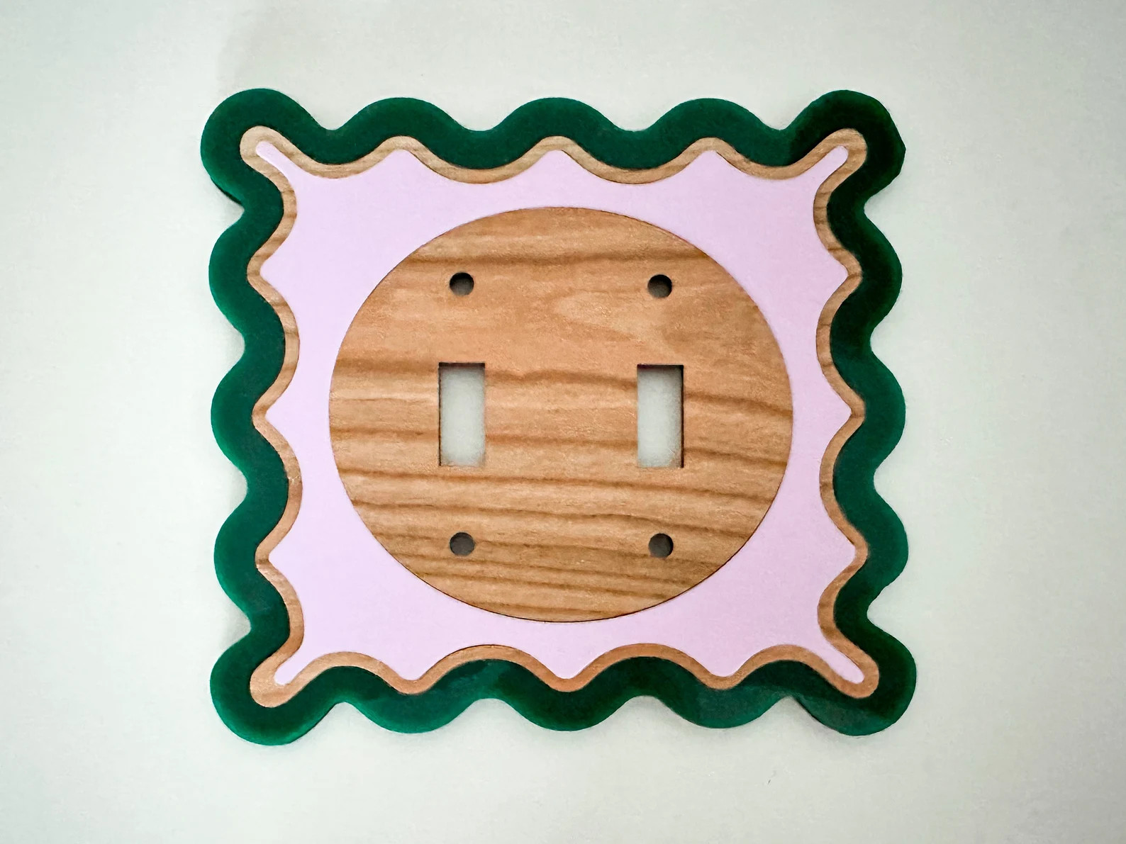 Wavy Light Switch Cover / Squiggly Light Plate Cover / Double - Etsy | Etsy (US)