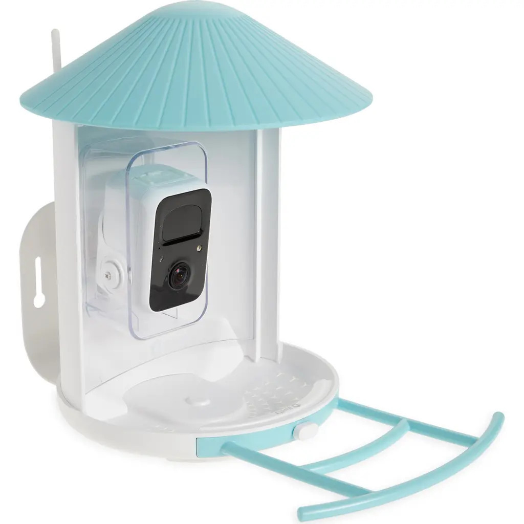 Birdfy Solar-Powered Smart Bird Feeder with Camera in Blue at Nordstrom | Nordstrom