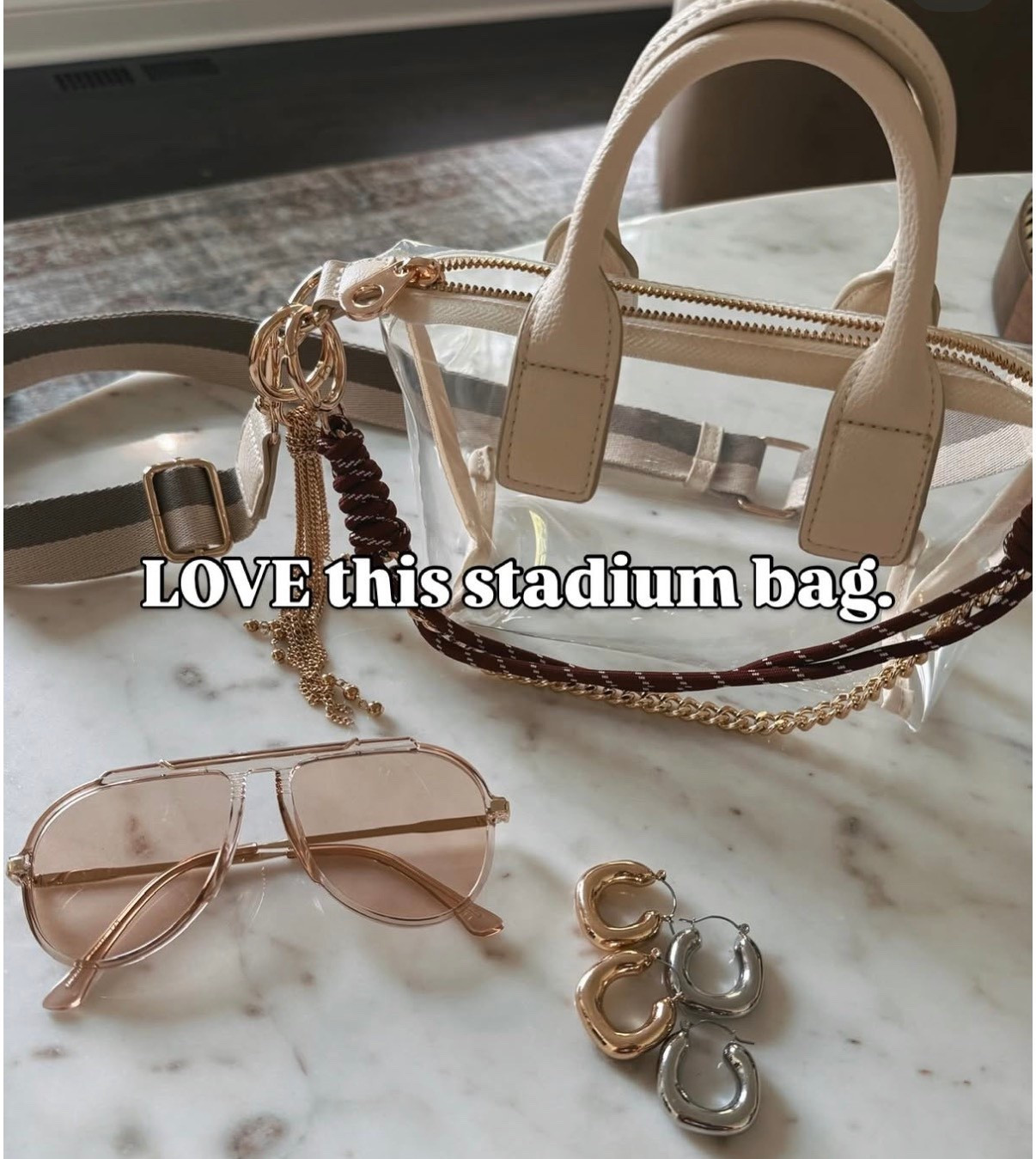 The perfect stadium bag for country concerts I added the bag charms! 

#LTKFestival #LTKgrwm #LTKootd