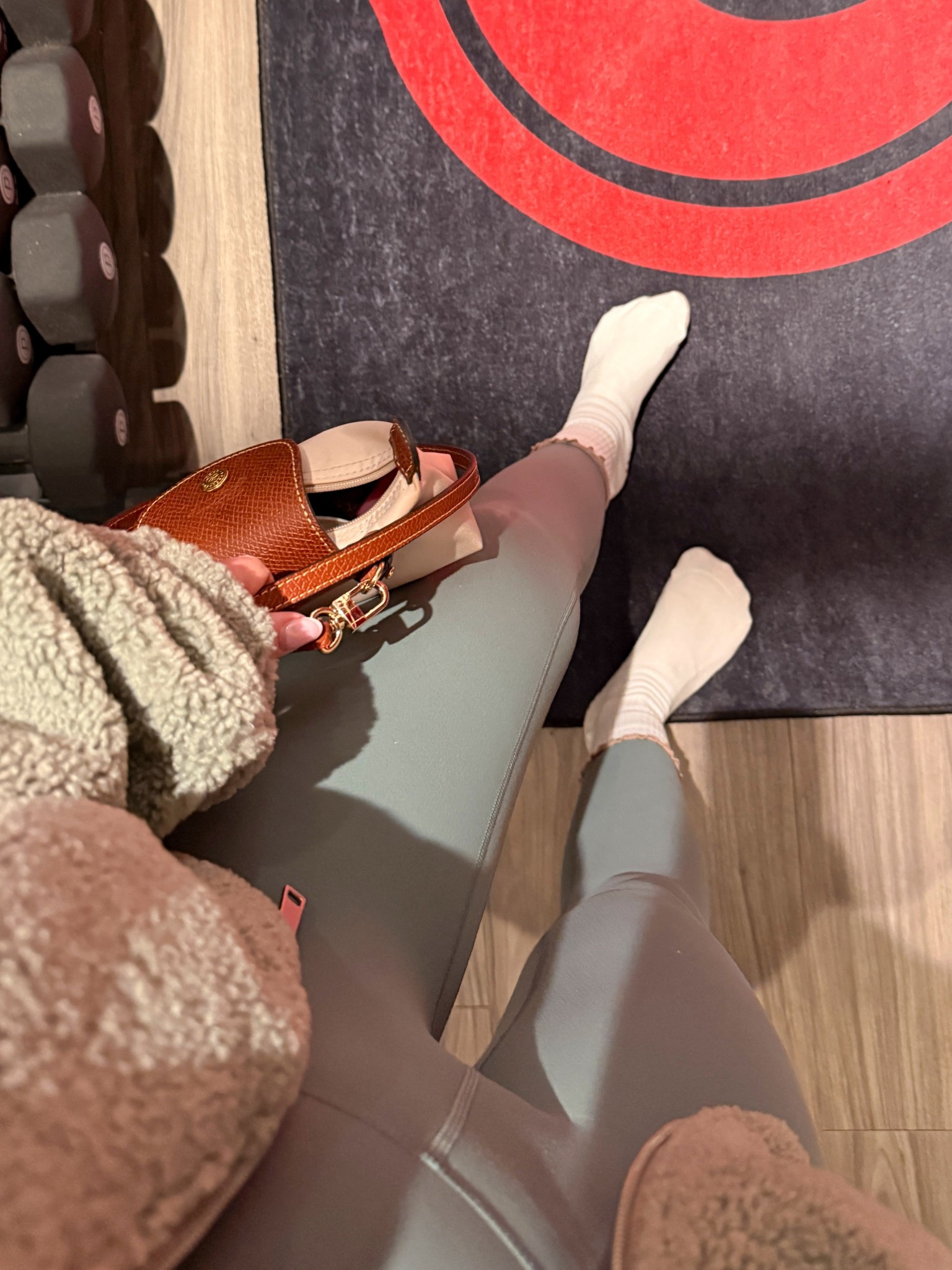 Amazon workout fit 🤍 XS Sherpa fleece / Small sports bra tank / XS leggings 

#LTKActive #LTKootd #LTKPetite