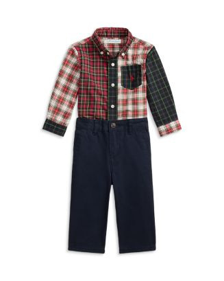 Boys' Plaid Fun Shirt & Stretch Chino Pant Set - Baby | Bloomingdale's (US)