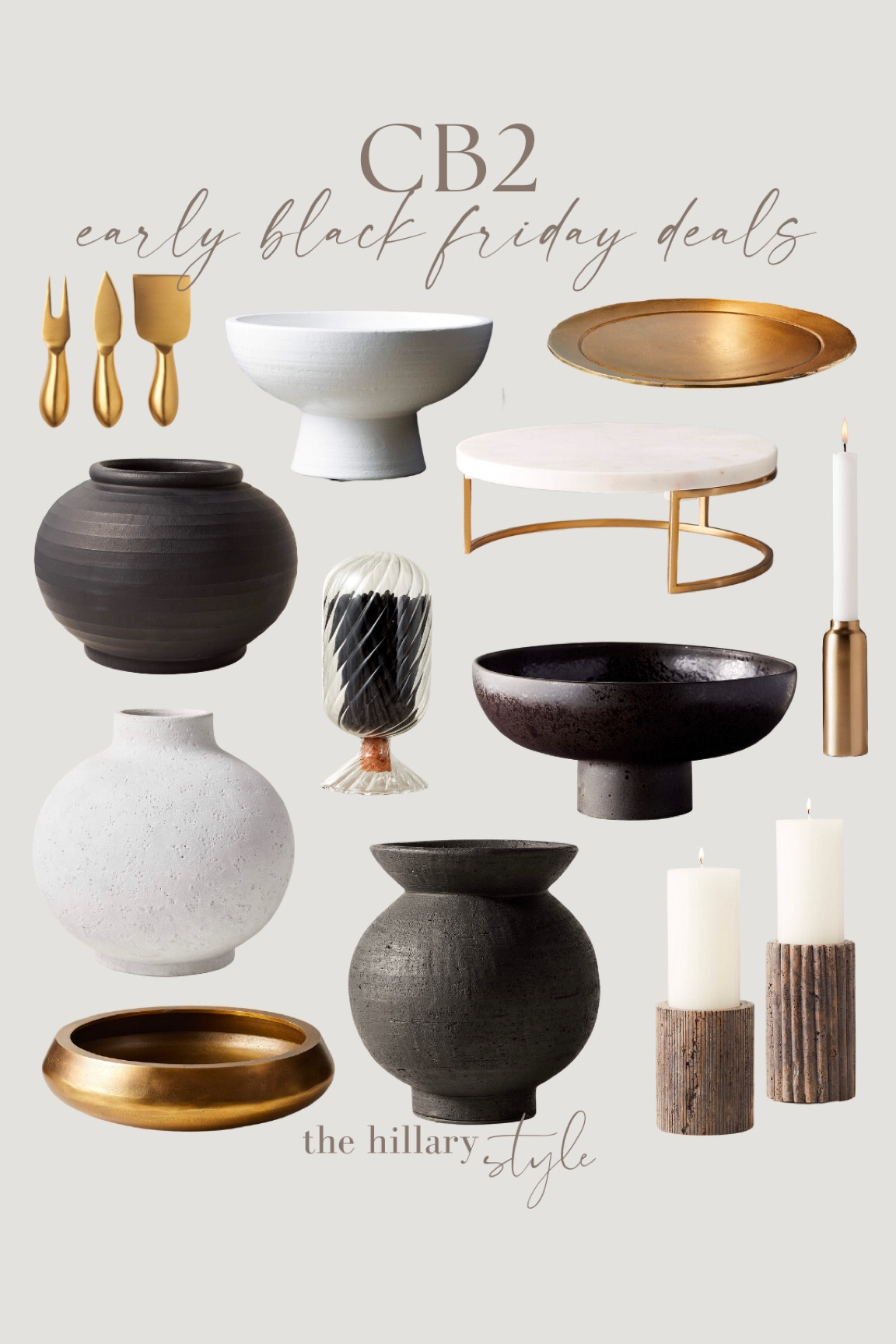 Cb2 early Black Friday deals!

Cheese knives. Bowls. Vases. Trays. Candle holders. Home decor. Match cloche. Cyber deals. 

#LTKsalealert #LTKhome #LTKCyberweek