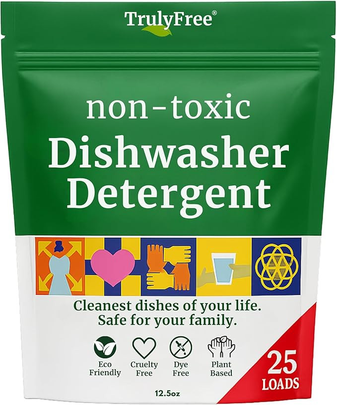 Truly Free Dishwasher Detergent Powder | Natural Dish Detergent, Dishwasher Soap | Plastic Free, ... | Amazon (US)