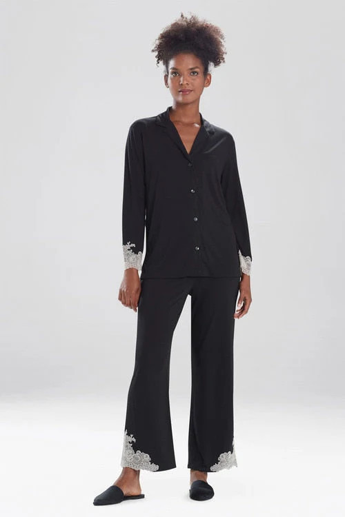 Luxe Shangri-La TENCEL™ Long Sleeve Notch PJ | Natori