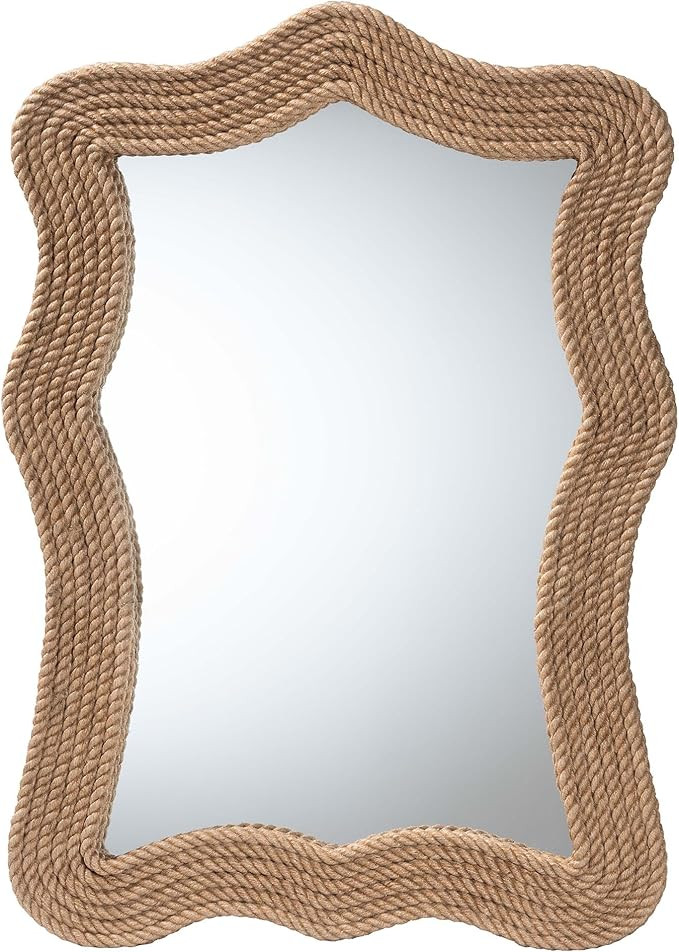 Bali & pari Quiana Coastal Woven Rope Accent Wall Mirror | Amazon (US)