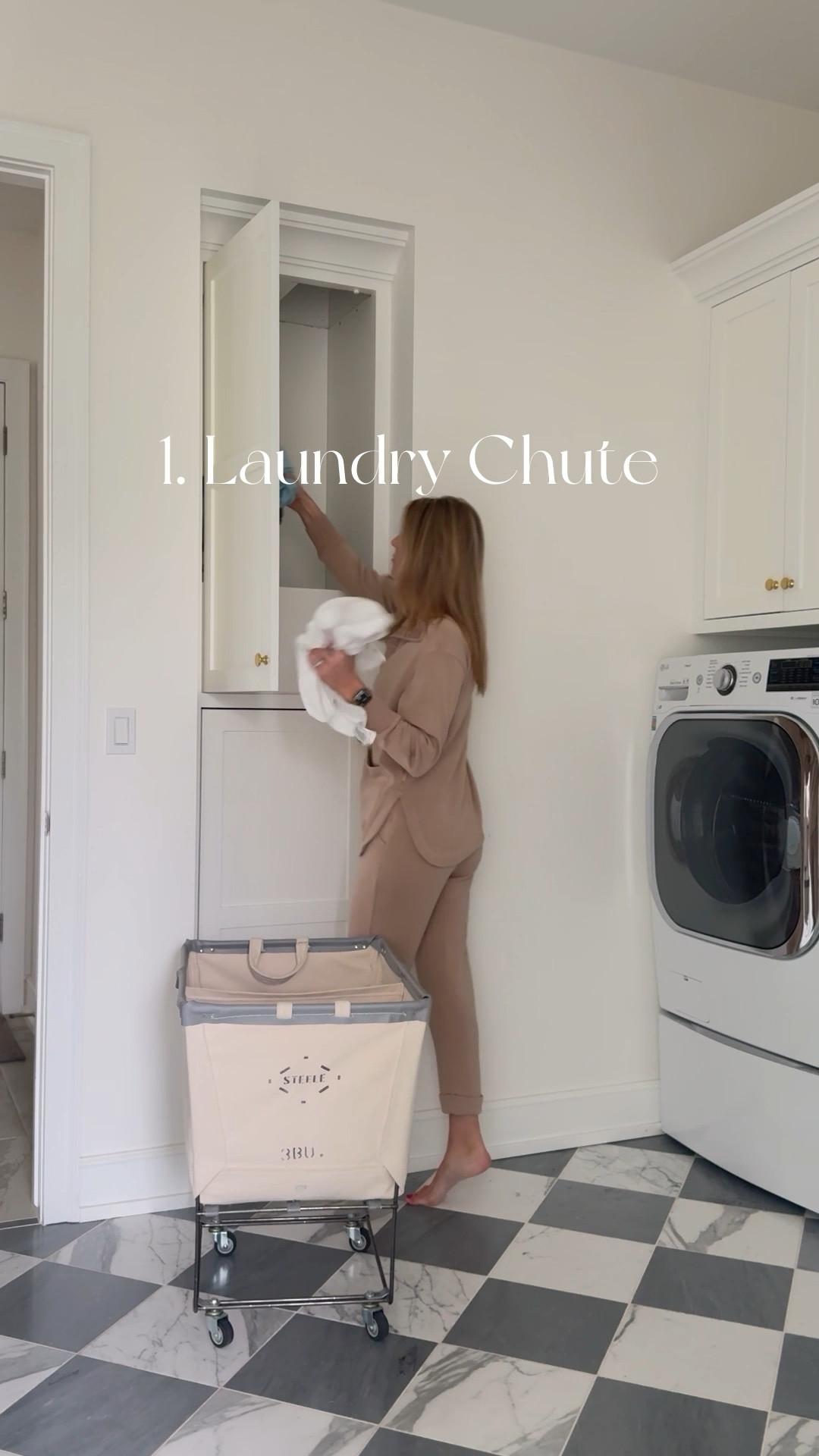 Laundry essentials: rolling laundry basket, Steele basket, drying rack, laundry room, laundry organizationn

#LTKHome