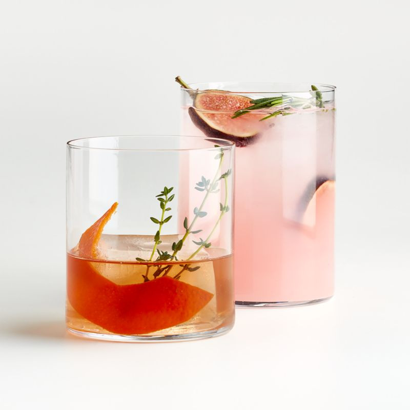 Edge Cocktail Glasses | Crate and Barrel | Crate & Barrel
