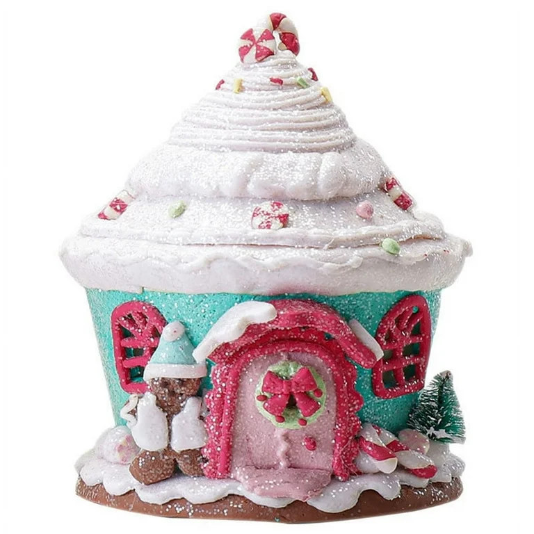 LED Christmas Gingerbread House House Gingerbread Decor Tabletop Christmas Holiday Decorative,A | Walmart (US)