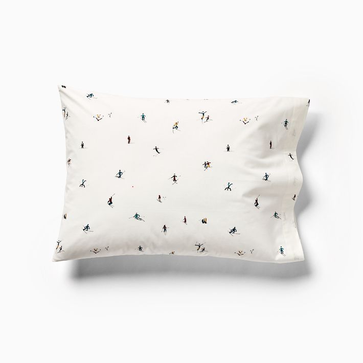 Cotton Percale Skiers Pillowcases (Set of 2) | West Elm (US)