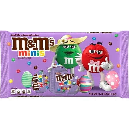 M&M's Minis Milk Chocolate Easter Basket Stuffers - 11.23 oz Bag | Walmart (US)