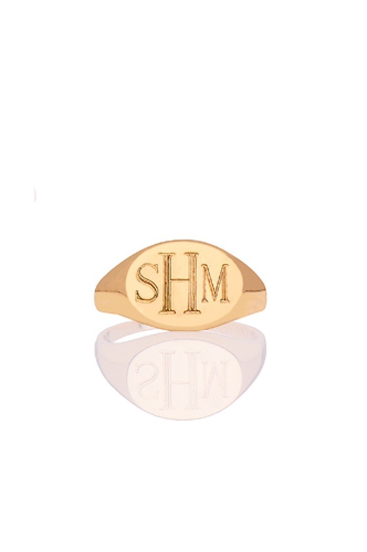 Zoe Lev Jewelry Gold pinky signet ring | Spring