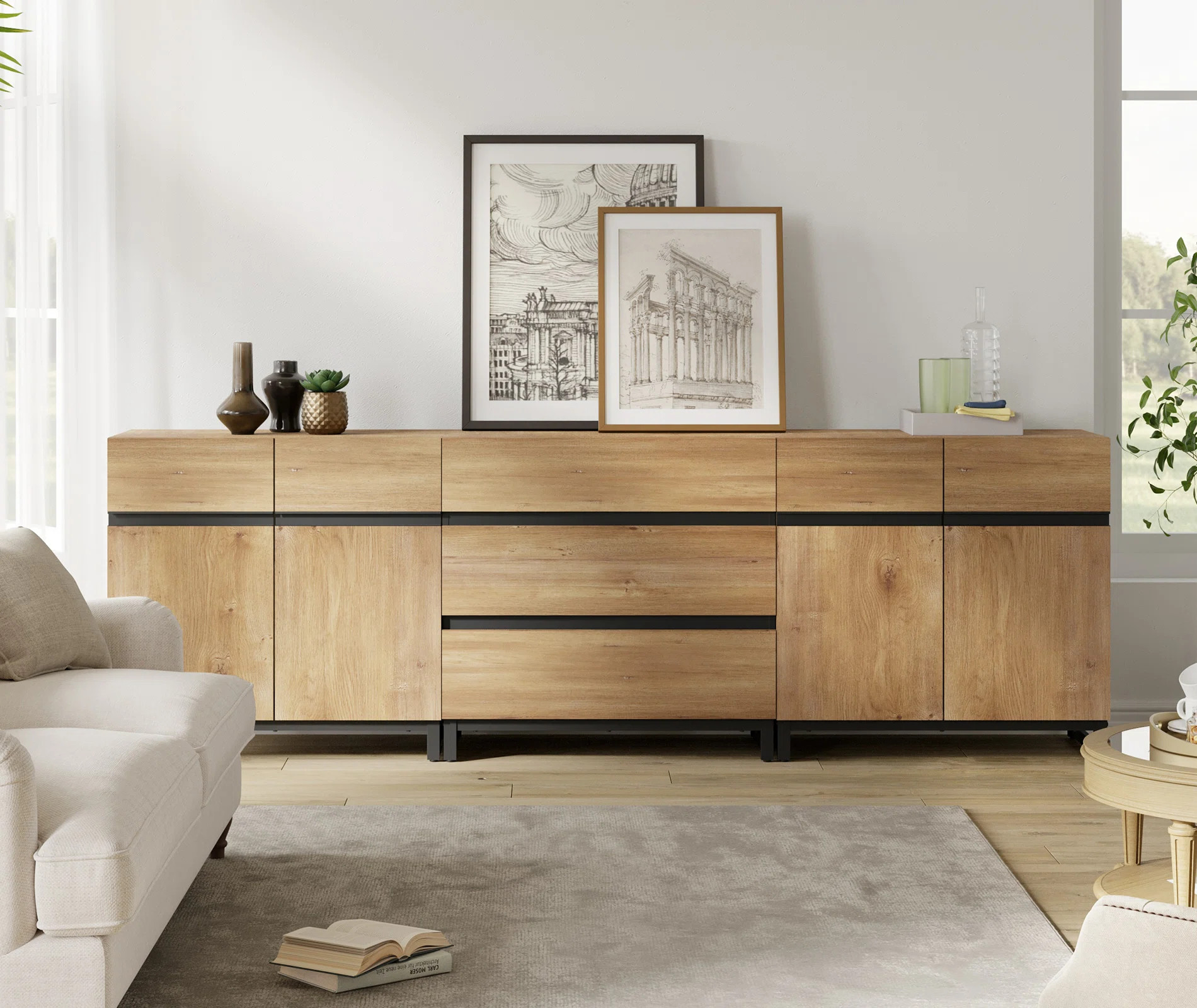 Lirah Modern TV Stand For TVs Up To 100 (Set of 3) | Wayfair North America