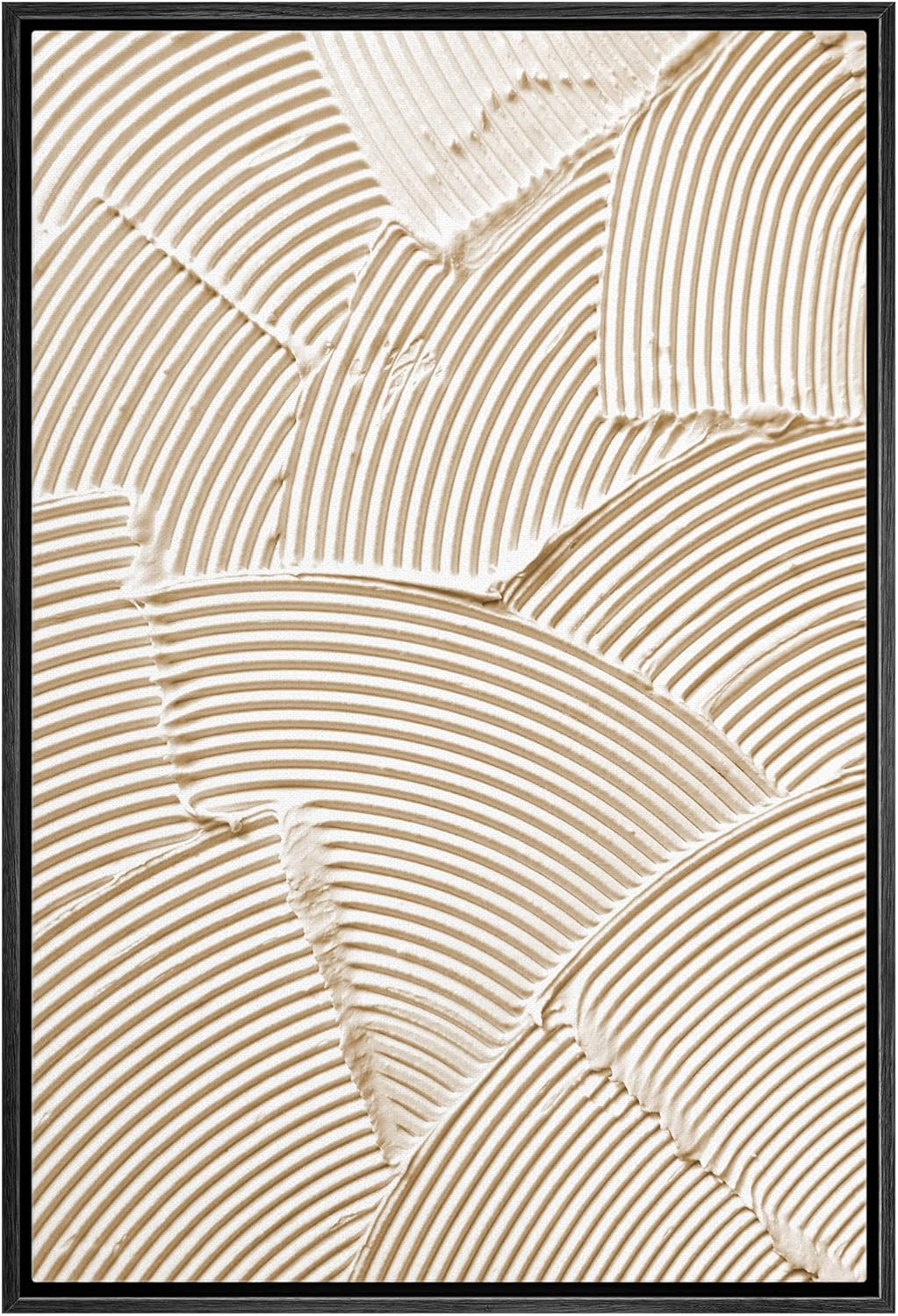 Amazon.com: SIGNWIN Framed Canvas Print Wall Art Paint Stroke Geometric Circle Collage Abstract S... | Amazon (US)