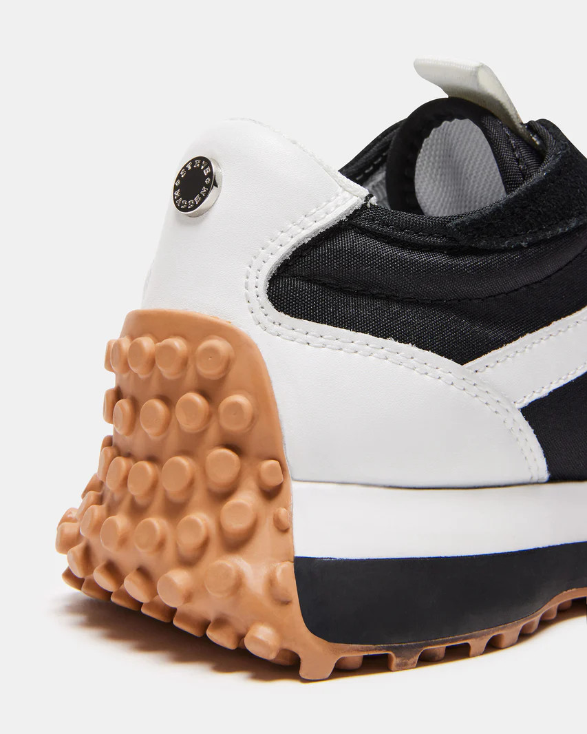 CAMPO Black/White Lace-Up Sneaker | Women's Sneakers | Steve Madden (US)