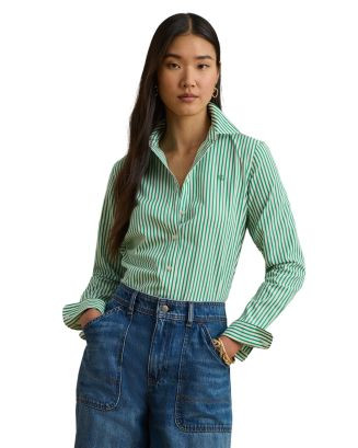 Ralph Lauren Classic Fit Striped Broadcloth Shirt | Bloomingdale's Women Tops & Tees | Bloomingdale's (AU)