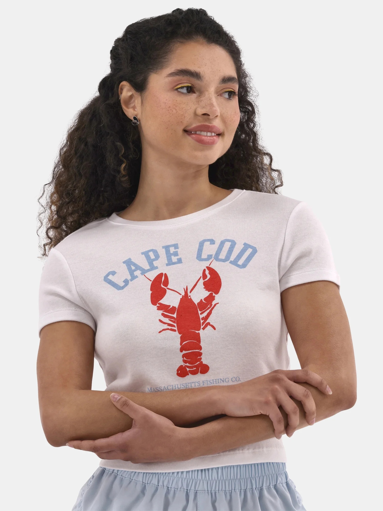 No Boundaries Graphic Cotton Baby Tee, Women's - Walmart.com | Walmart (US)