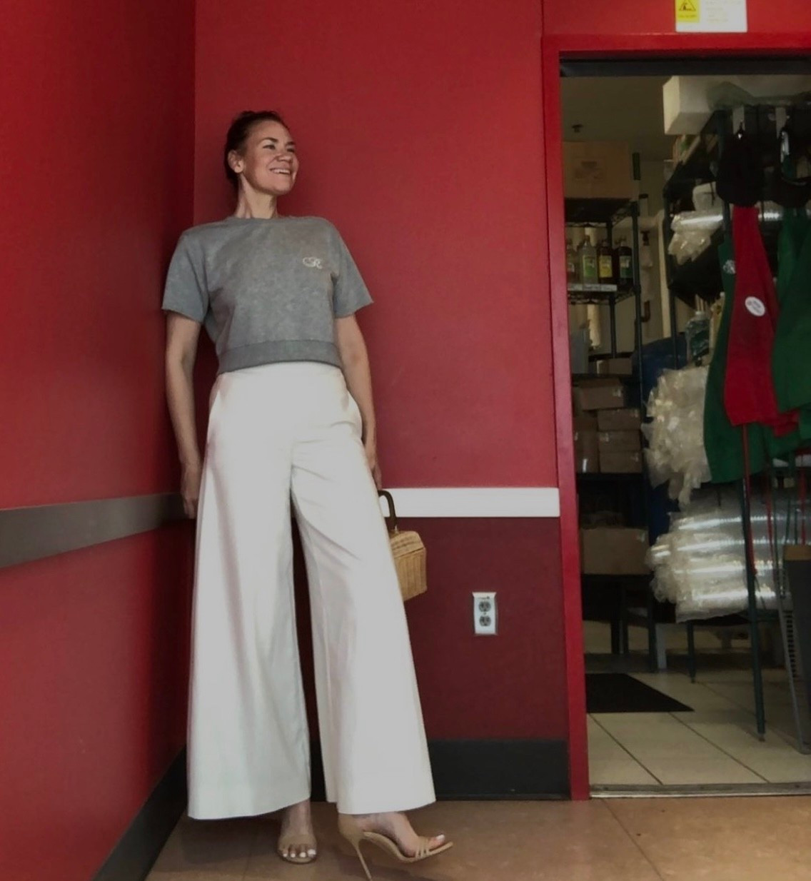 Even sweats. Even the corner of Target 😉 can look chic with the right pants (white wide leg for the win) and the right heels (they call them perfect for a reason!) #investmentpiece 

#LTKStyleTip #LTKSeasonal #LTKShoeCrush