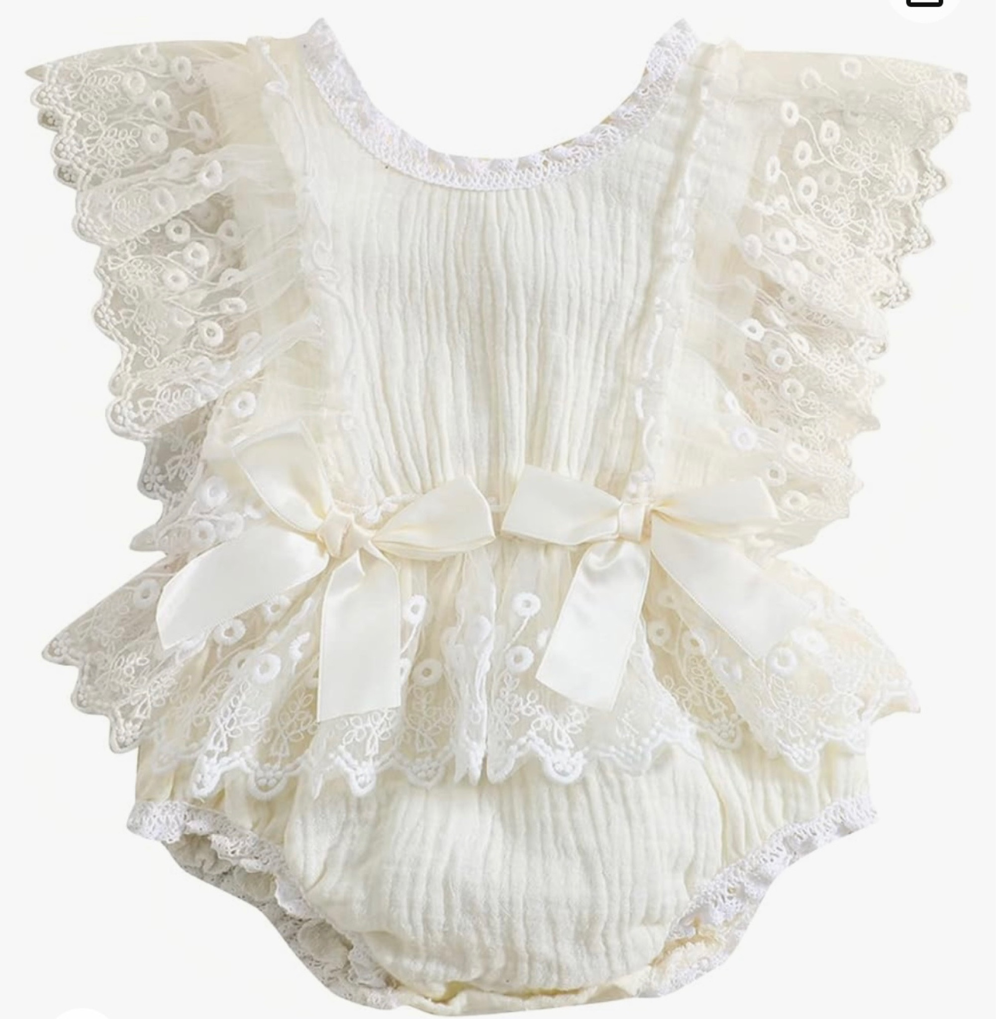 Spring onesie for baby girl. White ruffle romperr

#LTKbaby #LTKfindsunder50 #LTKSeasonal