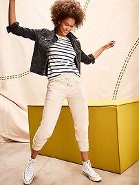 Mid-Rise French-Terry Utility Street Joggers for Women | Old Navy (US)