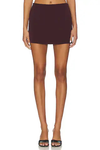 ALL THE WAYS Sable Mini Skirt in Burgundy from Revolve.com | Revolve Clothing (Global)