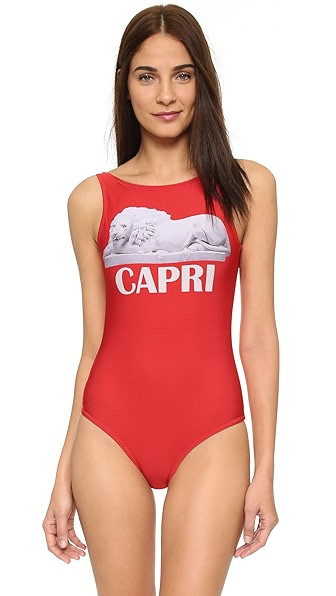 Jo De Mer Pop Maillot - Capri Red | Shopbop